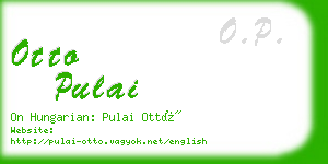 otto pulai business card